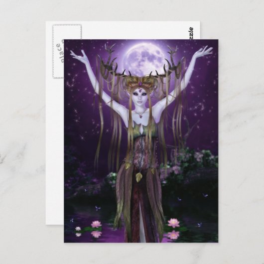 Verzauberungen der Postkarte der Nachtkreaturen (Vorne/Hinten)