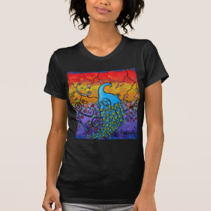 Verzauberungs-Pfau-T - Shirt