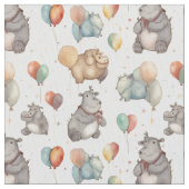 Verzauberungsfehler: Whimsy-Hippo Stoff (Nahaufnahme)