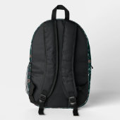 Verzauberungsmuster Bedruckter Rucksack (Rückseite)