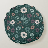 Verzauberungsmuster Rundes Kissen (Rückseite)