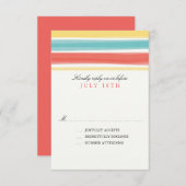 Verzauberungsstreifen | Hochzeit RSVP (Vorne/Hinten)