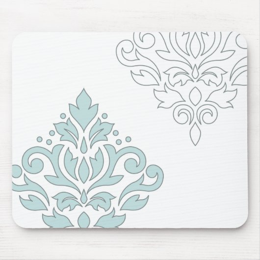 Verzeichnen Sie Enten-Ei-blaues Grau-Gewicht der Mousepad (Vorne)