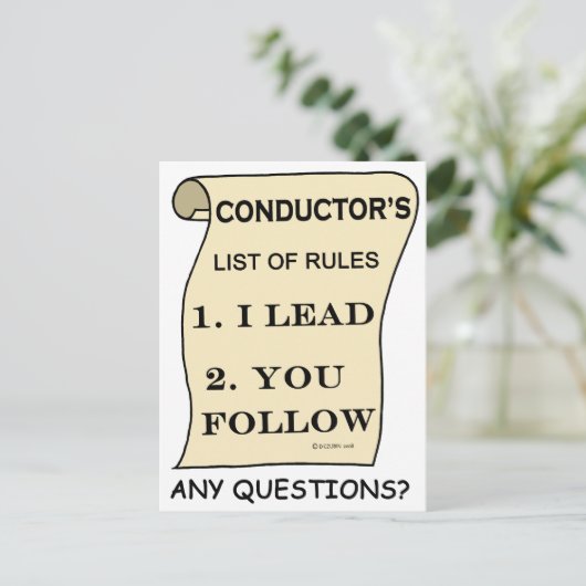 Verzeichnis der Regeln des Empfängers Postkarte (Stehend Vorderseite)