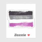 VERZEICHNTE ASEXUALE PREISFLAGE AUFKLEBER (Blatt)