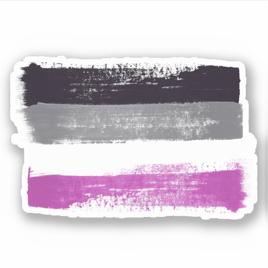 VERZEICHNTE ASEXUALE PREISFLAGE AUFKLEBER (Vorderseite)