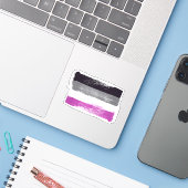 VERZEICHNTE ASEXUALE PREISFLAGE AUFKLEBER (Laptop mit iPhone)