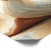 Verzeihen, Christliche Malerei, Jesus und Frau Poster (Ecke)