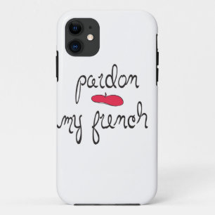 Verzeihen Sie mein Französisch mit Beret Case-Mate iPhone Hülle