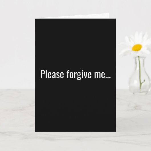 Verzeihen Sie mir bitte, Betrunken als Skunk Karte (Kleine Pflanze)