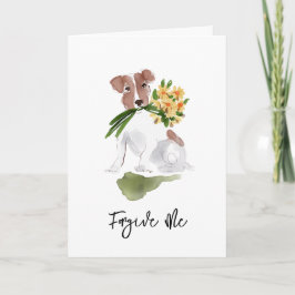 Verzeihen Sie mir bitte, welpen Blume Sweet Terrie Karte