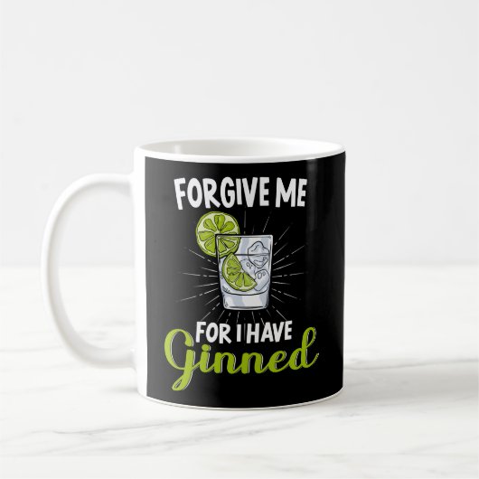 Verzeihen Sie mir, denn ich habe Hangover Gin Bend Kaffeetasse (Links)