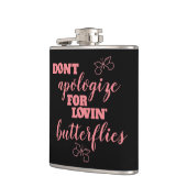 Verzeihen Sie sich nicht für Lovins Schmetterlinge Flachmann (Links)