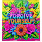 Verzeihen Sie sich selbst Duschvorhang (Vorderseite)