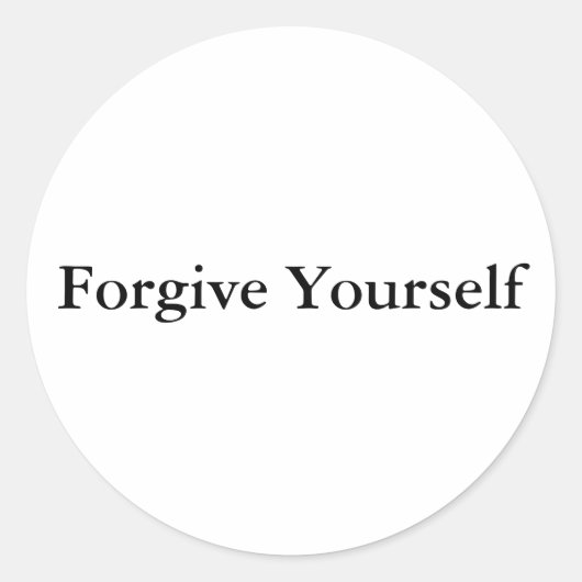 Verzeihen Sie sich selbst Sticker (Vorderseite)