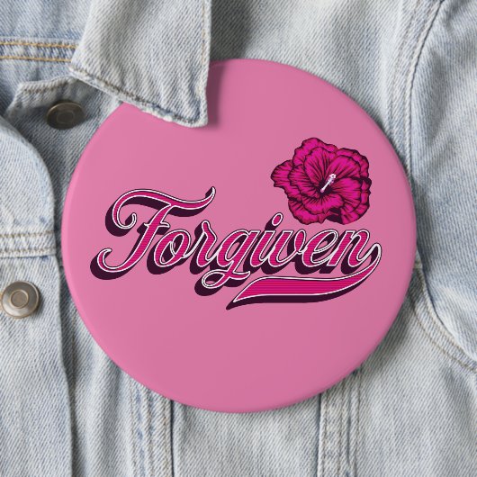 Verzeihter Hibiskus Button (Beispiel)