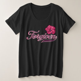 Verzeihter Hibiskus Plus Size T - Shirt