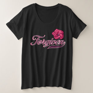Verzeihter Hibiskus Plus Size T - Shirt