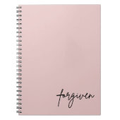 Verzeihtes Minimalistisch Blush Christlich Faith-N Notizblock (Vorderseite)