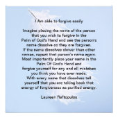 Verzeihung an andere und das Selbst Fotodruck (Vorne)