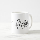 Verzeihung der Kaffeepause Tasse (VorderseiteRechts)