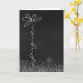 Verzeihung des Textfehlers auf der Tafel Karte (Gelbe Blume)