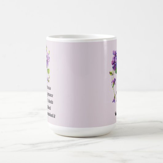 Verzeihung ist das Duft Violet Sheds Kaffeetasse (Mittel)