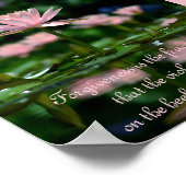 Verzeihung ist der Duft, den die Violette hinterlä Poster (Ecke)