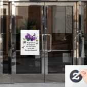 Verzeihung ist der Duft Fensteraufkleber (Büro Tür)