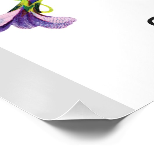 Verzeihung ist der Duft Poster (Ecke)