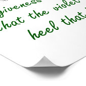 Verzeihung ist der Duft - Verzeihungsquoten Poster (Ecke)