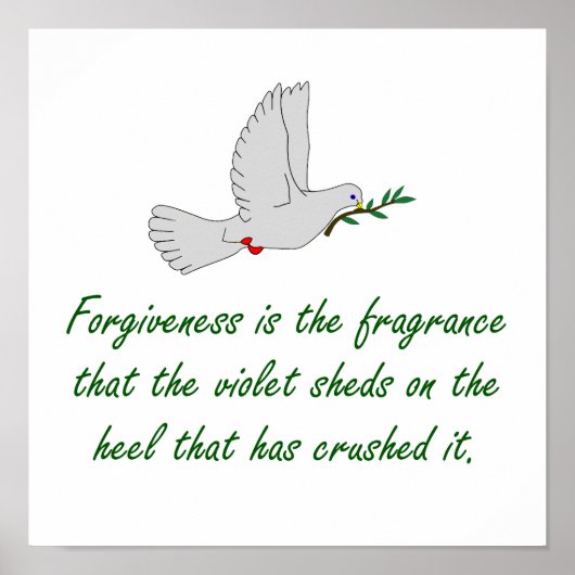 Verzeihung ist der Duft - Verzeihungsquoten Poster (Vorne)