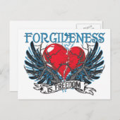Verzeihung ist Freiheit Postkarte (Vorne/Hinten)