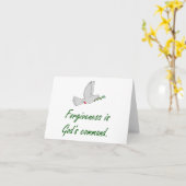 Verzeihung ist Gottes Befehl - Anführungszeichen f Karte (Gelbe Blume)