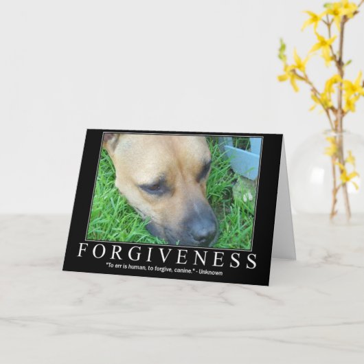 Verzeihung Karte (Gelbe Blume)