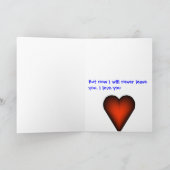 Verzeihung Karte (Innenseite)