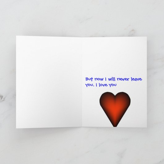 Verzeihung Karte (Innenseite)