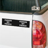 Verzeihung meines Französisch Autoaufkleber (Auf Lkw)