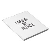 Verzeihung meines Französisch Notizblock (angewinkelt)