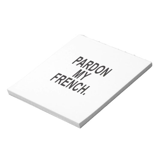 Verzeihung meines Französisch Notizblock (Rotiert)