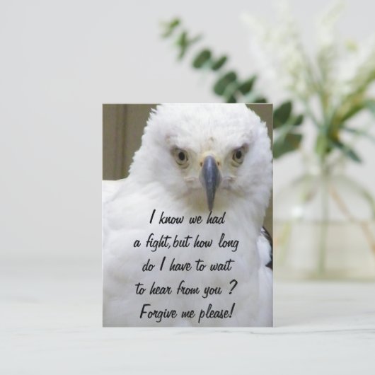 Verzeihung Postkarte (Stehend Vorderseite)