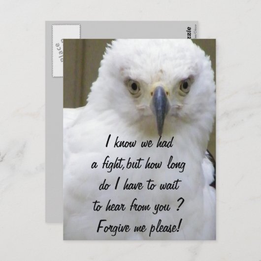 Verzeihung Postkarte (Vorne/Hinten)