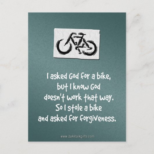 Verzeihung... Postkarte (Vorderseite)