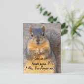 Verzeihung Postkarte (Stehend Vorderseite)