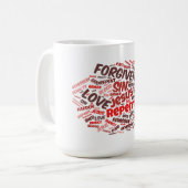 Verzeihung - Tasse (Vorderseite Links)