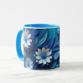 Verzeihung und Barmherzigkeit der Mutter Blauer Fl Tasse (Vorderseite Links)