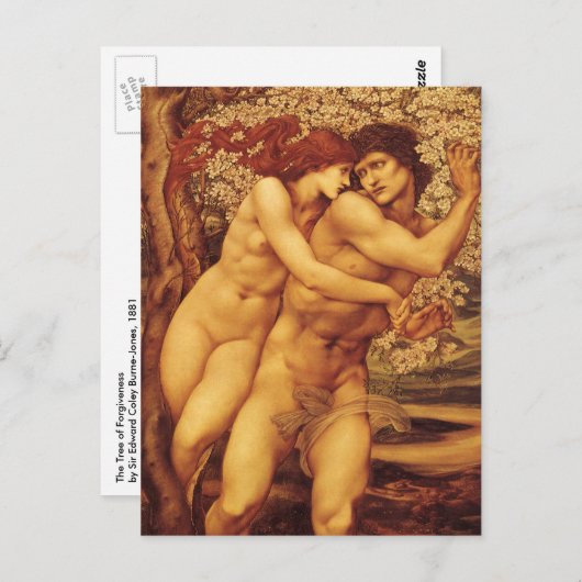 Verzeihungsbaum, Sir Edward Coley Burne-Jones Postkarte (Vorne/Hinten)