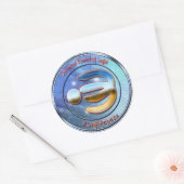 Verzeihungszeichen Runder Aufkleber (Umschlag)