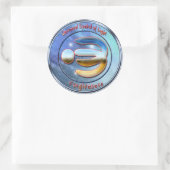 Verzeihungszeichen Runder Aufkleber (Tasche)