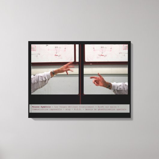 Verzerren Symmetry Fausse Symetrie-Leinwand Leinwanddruck (Vorderseite)